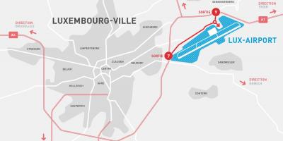 Harta Luxemburg aeroport