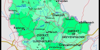 Luxemburg localizare pe harta