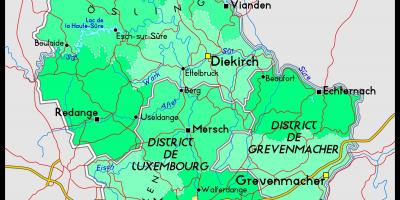 Luxemburg localizare pe harta