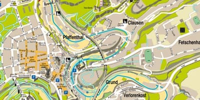 Harta Luxemburg strada